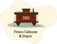 Frisco Caboose & Depot